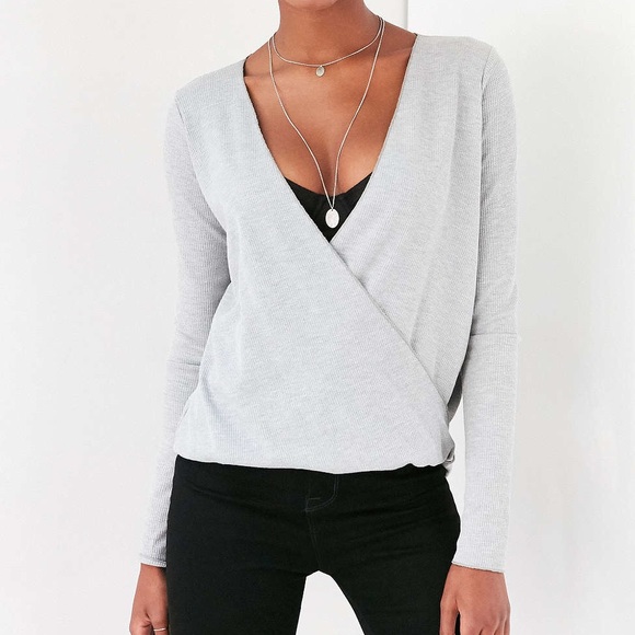 Urban Outfitters Tops - Project Social T Drew Surplice Thermal Tee
